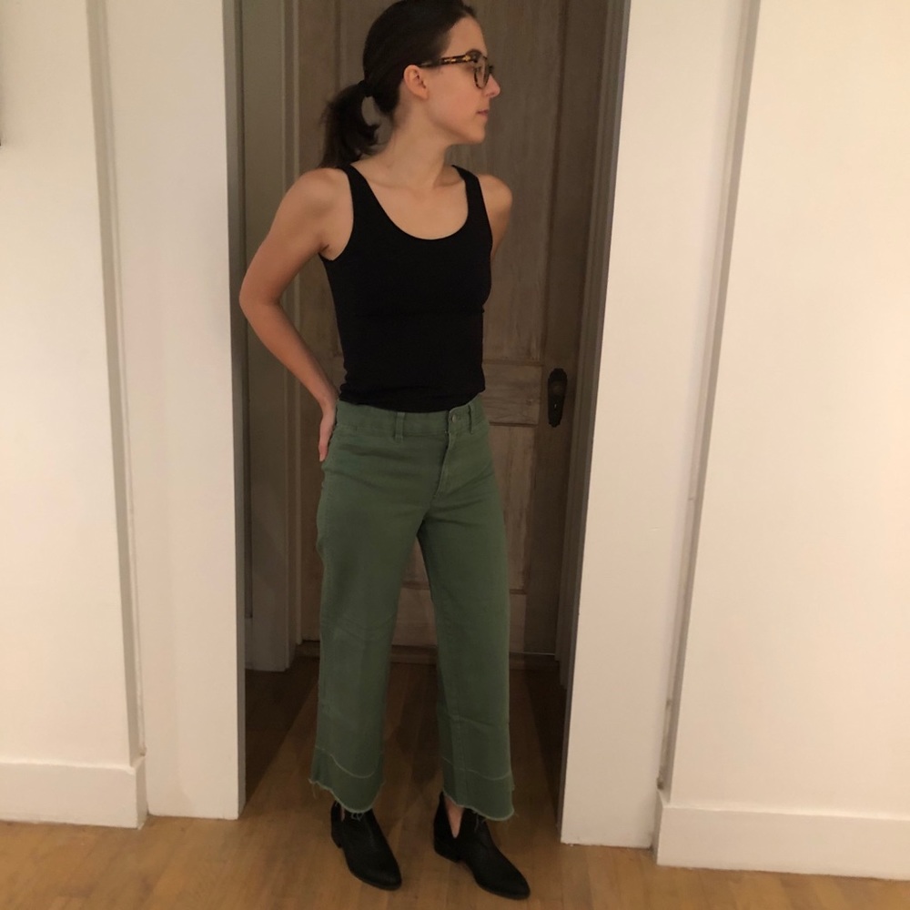 Cropped Wide-Leg Jeans